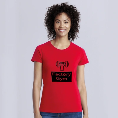 Custom Printed T-Shirt - Red - Gym
